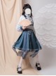 Crane String Series Improved Chinese Style Exquisite Embroidery Buckle Design Classic Lolita Long Sleeve Dress Set