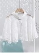 Summer Thin Lace Jacquard Embroidery Silver Button Decoration Cheongsam Retro Sun Protection Small Shawl