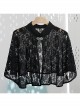 Summer Thin Lace Jacquard Embroidery Silver Button Decoration Cheongsam Retro Sun Protection Small Shawl