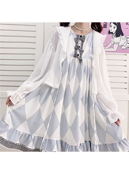 Japanese Style Sweet And Cute Bunny Ears Decoration Classic Lolita Long Sleeve Cardigan Sun Protection