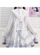 Japanese Style Sweet And Cute Bunny Ears Decoration Classic Lolita Long Sleeve Cardigan Sun Protection