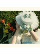 Classic Lolita Sweet Bow Knot Decoration French-Style White Ruffled Lace Sun Hat