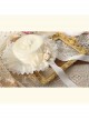 Classic Lolita Sweet Bow Knot Decoration French-Style White Ruffled Lace Sun Hat