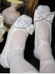 Solid Color Bow Knot Decoration Classic Lolita Shallow Mouth Temperament Low Heels Shoes