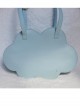 Classic Lolita Solid Color Cloud Shape Design Letter Bronzing Decoration Shoulder Bag