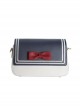 Square Solid Color Classic Lolita Navy Style Bow Knot Decoration Messenger Bag