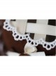 Brown Tiramisu Waffle Shape Lace Trim Bow Knot Ribbon Classic Lolita Top Hat