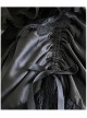 Black Lace Sling Corset Tail Top Flared Long Sleeve Fashion Ruffle Shawl Gothic Lolita Dress Set