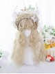 Classic Lolita Elegant Solid Color Slightly Curly Medium-Long Hair Bangs Wig