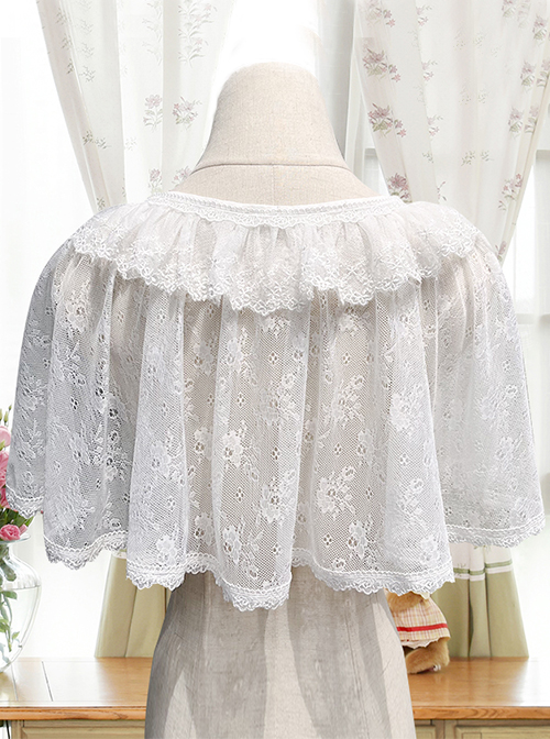 Solid Color Breathable And Comfortable Lace Jacquard Embroidery Classic Lolita Cardigan