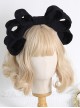 Japanese Style Cotton Sweet Twill Large Bow Decoration Classic Lolita KC Headband Headgear