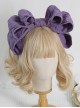 Japanese Style Cotton Sweet Twill Large Bow Decoration Classic Lolita KC Headband Headgear