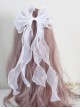 Japanese Style Mesh Classic Lolita Solid Color Flower Wedding Veil Bow Decoration Headdress