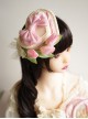 Heart-Shaped Three-Dimensional Design Tulip Flower Bow Knot Decoration Classic Lolita Hat