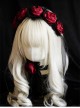 Hallucination Rose Series Gothic Personality Three-Dimensional Pleated Rose Decoration Headband