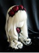 Hallucination Rose Series Gothic Personality Three-Dimensional Pleated Rose Decoration Headband
