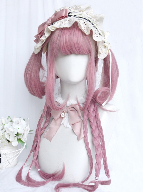 Pink Cute Sweet Cool Style Different Lengths Slightly Curled Classic Lolita Long Straight Wig