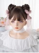 Everyday Simplicity Wavy Curl Sweet Lady Air Bangs Classic Lolita Long Curly Hair Wigs