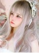 Sweet And Cute Taro Milk Brown Natural Curl Air Bangs Classic Lolita Fashion Long Curly Hair