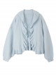 Simple Solid Color Loose V Neckline Knitted Long Sleeves Classic Lolita Cardigan Coat