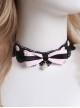 Sweet Bow Knot Pearl Pendant Decoration Black Lace Cute Maid Classic Lolita Necklace