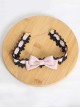 Classic Lolita Jacquard Lace Decoration Cute Bow Design Handmade Delicate Necklace