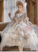 Gorgeous Flower Wedding Flower God Spirit Series JSK Gorgeous Heavy Industry Three-Dimensional Flower Sequin Classic Lolita Dress