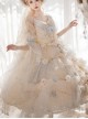 Gorgeous Flower Wedding Flower God Spirit Series JSK Gorgeous Heavy Industry Three-Dimensional Flower Sequin Classic Lolita Dress