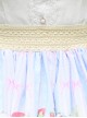 Japanese Style Soft And Cute Girl Pink Strawberry Print Decoration Lace Trim Classic Lolita Pleated Skirt