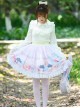 Sweet Japanese Style Delicate And Cute Graphic Print Chiffon Mesh Decoration Classic Lolita Pink Skirt