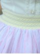 Sweet Japanese Style Delicate And Cute Graphic Print Chiffon Mesh Decoration Classic Lolita Pink Skirt