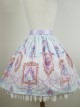 Cinderella Series Exquisite Graphic Print Design Jacquard Lace Hem Classic Lolita Sweet Skirt