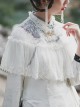 Dong Xian Yin Series Lace Jacquard Embroidery Chinese Style Metal Buckle Decoration Classic Lolita Blouse