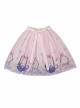 Miss Cat Series Cute And Delicate Cat Pattern Design Suede Chiffon Fabric Classic Lolita Skirt