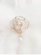 Miss Reza Series Three-Dimensional Enamel Rose Design Pearl Decoration Classic Lolita Delicate Cutout Brooch