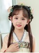 Chinese Style Hanfu Exquisite Three-Dimensional Roses And Pearls With Fringe Decoration Kid Hair Accessories Set