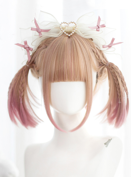 Japanese Style Natural Bob Short Hair Doll Head Bangs Classic Lolita Short Hair Wig