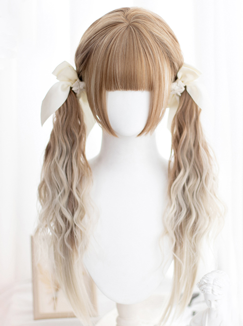 Classic Lolita Elegant And Romantic Fluffy Curly Hair Air Bangs Cute Long Wig