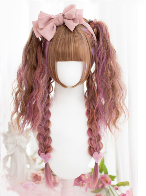 Classic Lolita Elegant And Romantic Fluffy Curly Hair Air Bangs Cute Long Wig