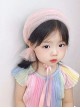 Princess Birthday Party Pink Cute Kid Mesh Sequins Bow Ribbon Sweet Lolita Hair Accessories Headband