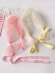 Princess Birthday Party Pink Cute Kid Mesh Sequins Bow Ribbon Sweet Lolita Hair Accessories Headband