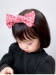 Retro Simple Corduroy Disney Princess Heart Pattern Big Bow Sweet Lolita Kid Headband