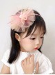 Cute Kid Performance Gradient Mesh Flower Hair Ball Sweet Lolita Hair Accessories All-Match Headband