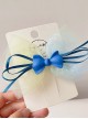 Soft Cute Kid Does Not Hurt The Hair Side Clip Tie-Dye Color Matching Mesh Bow Sweet Lolita Hairpin