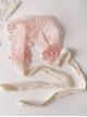 Retro Simple Wide Lace Flower Bow Pageboy Sweet Lolita Kid Hairband Headband