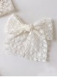 Princess Cute Short Ribbon Lace Bow Side Clip Sweet Lolita Braid Kid Hairpin