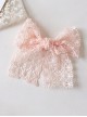 Princess Cute Short Ribbon Lace Bow Side Clip Sweet Lolita Braid Kid Hairpin