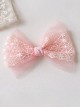 Simple Lace Princess Bow Hair Clip Kid Styling Braided Sweet Lolita Hairpin