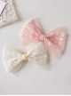 Simple Lace Princess Bow Hair Clip Kid Styling Braided Sweet Lolita Hairpin