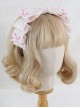 Cute Lace Stitching Lace Embroidery Kc Sweet Lolita All-Match Bow Headband